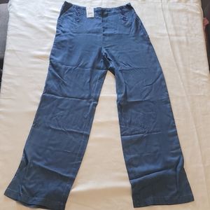 Versona wide leg high rise button pants